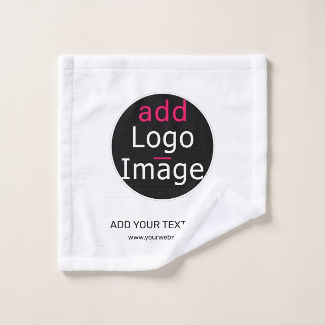 Toalha De Rosto Branca de negócios personalizável e profissional m (Pano de lavar)