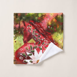 Toalha De Rosto Brincadeiras de Margarida Balançando em Abstrato d