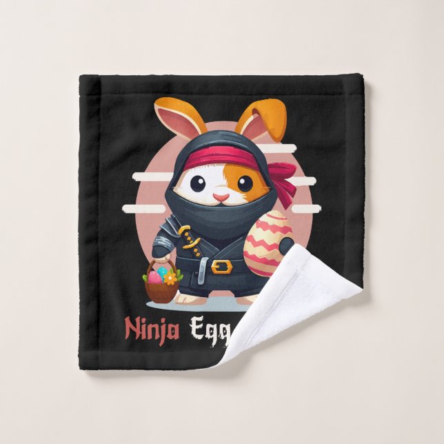 Toalha De Rosto Caçador de Ovos Ninja (Pano de lavar)