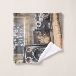 Toalha De Rosto Câmeras Vintage com impressão Vintage
