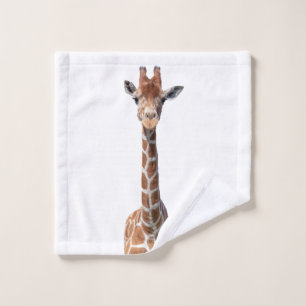 Toalha De Rosto Cara de girafa bonita