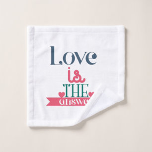 Toalha De Rosto Casal Dif Love É A Resposta