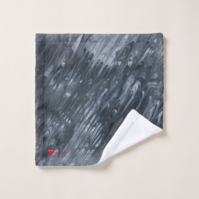 Toalha De Rosto Chá Preto Mínimo Preto Vermelho Lave C (Pano de lavar)