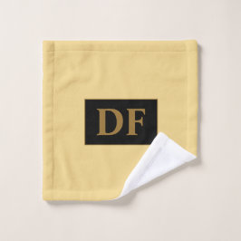 Toalha De Rosto Champanhe Personalizado Com Dourado Tela De Lavage