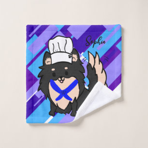 Toalha De Rosto chef de cozinha preto