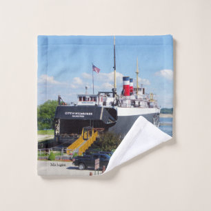 Toalha De Rosto Cidade de Milwaukee lava roupa