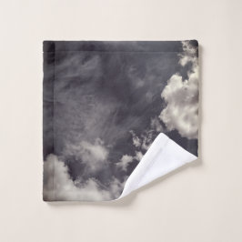 Toalha De Rosto Clouds , on dark blue