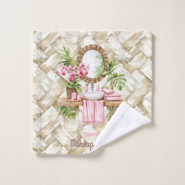 Toalha De Rosto Coletor de Orquídea Spa | Fazer (Pano de lavar)