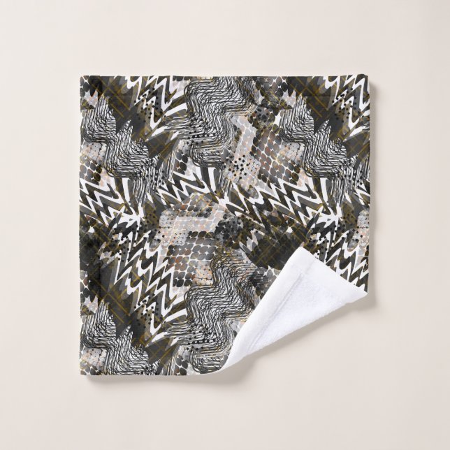 Toalha De Rosto Combinado, étnico, africano. (Pano de lavar)