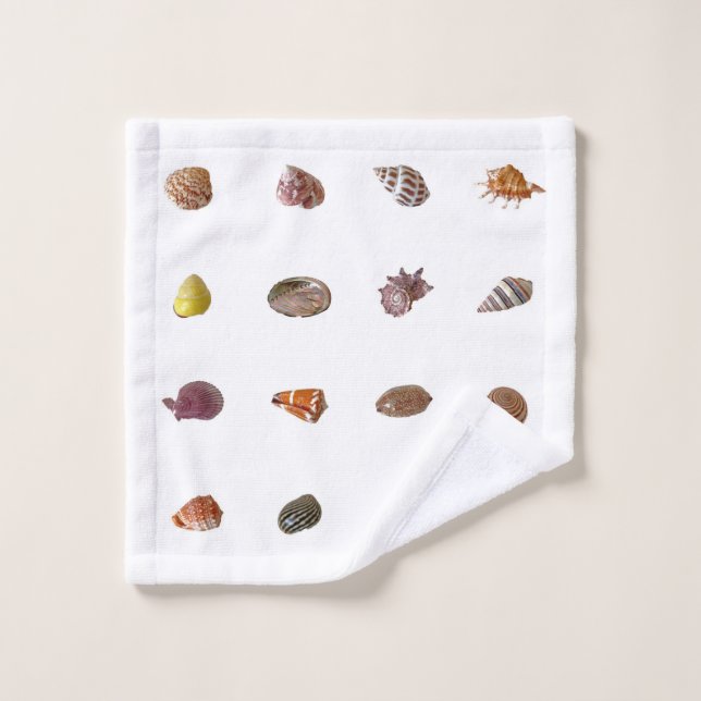 Toalha De Rosto Conchas (Pano de lavar)