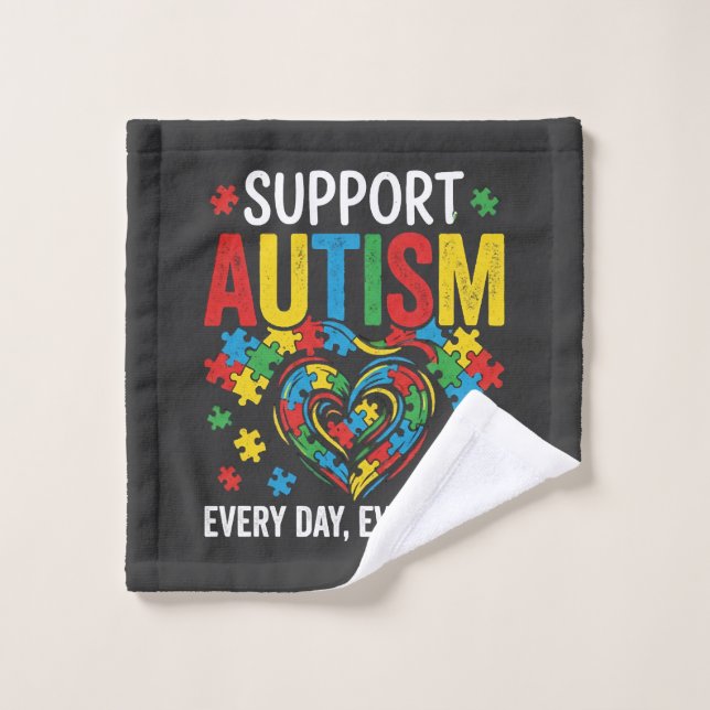 Toalha De Rosto Conscientização do autismo (Pano de lavar)