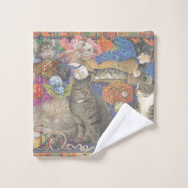 TOALHA DE ROSTO COR ROSTO DE GATO