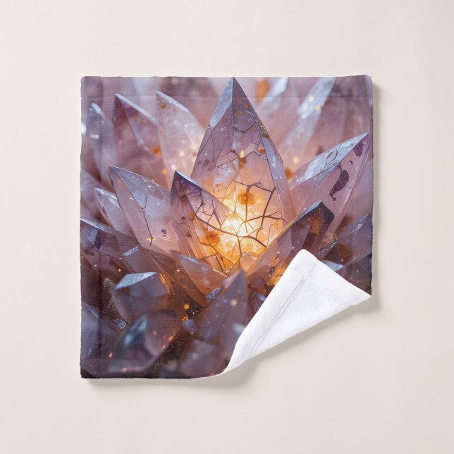 Toalha De Rosto Coração de Cristal Radiante (Pano de lavar)