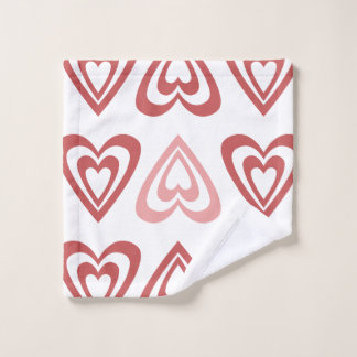 Toalha De Rosto Corações de São Valentim Fofos – Design de Amor e