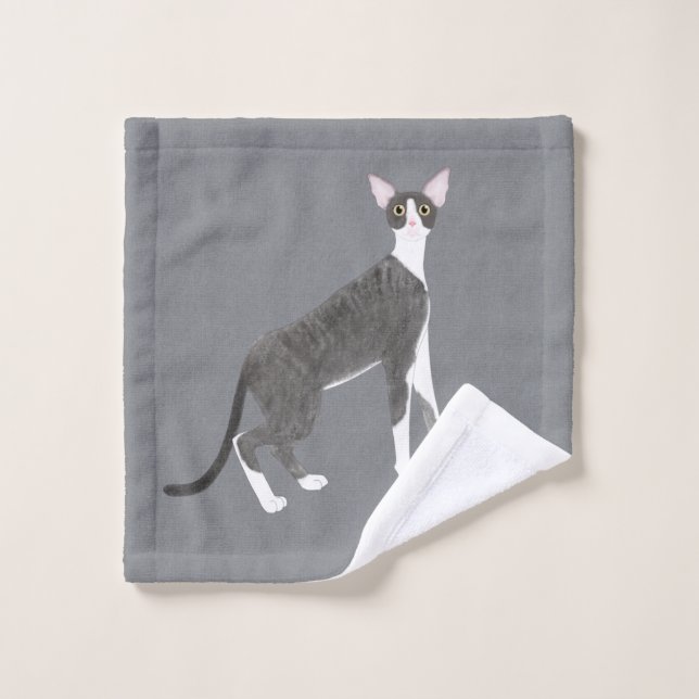 Toalha De Rosto Cornish Rex Wash Cloth (Pano de lavar)