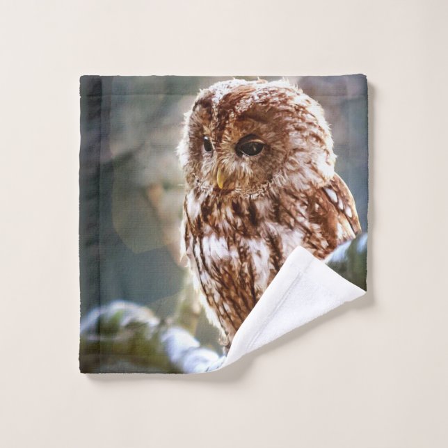 Toalha De Rosto Coruja (Pano de lavar)