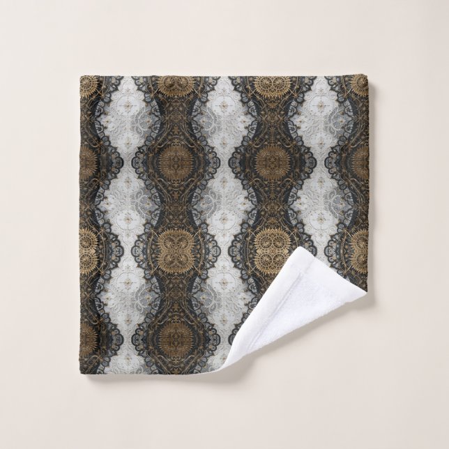 Toalha De Rosto Couro Elegante In-White