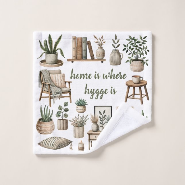 Toalha De Rosto Cozy- Hygge- Design (Pano de lavar)