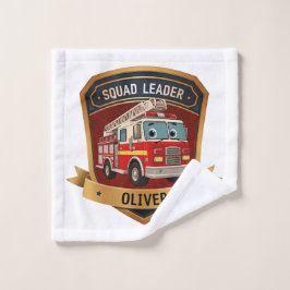 Toalha De Rosto Crachá de Bombeiros Personalizados