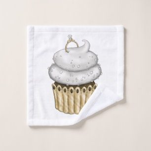 Toalha De Rosto Cupcake Noivado doce