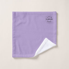 Toalha De Rosto Custom Band Logo Wash Cloth in Soft Purple Style