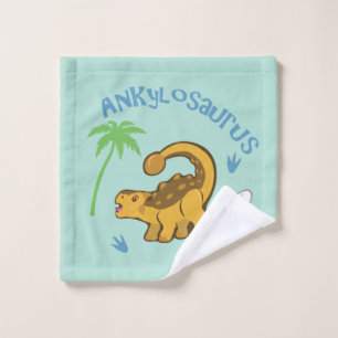 Toalha De Rosto Cute Ankylosaurus