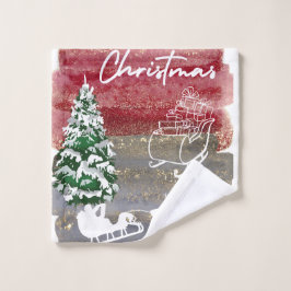 Toalha De Rosto Cute Christmas