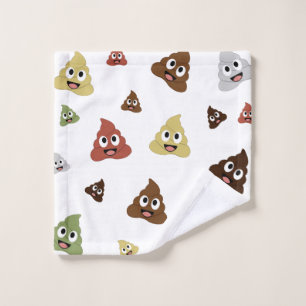 Toalha De Rosto Cute Poop emoji funny gift ideas