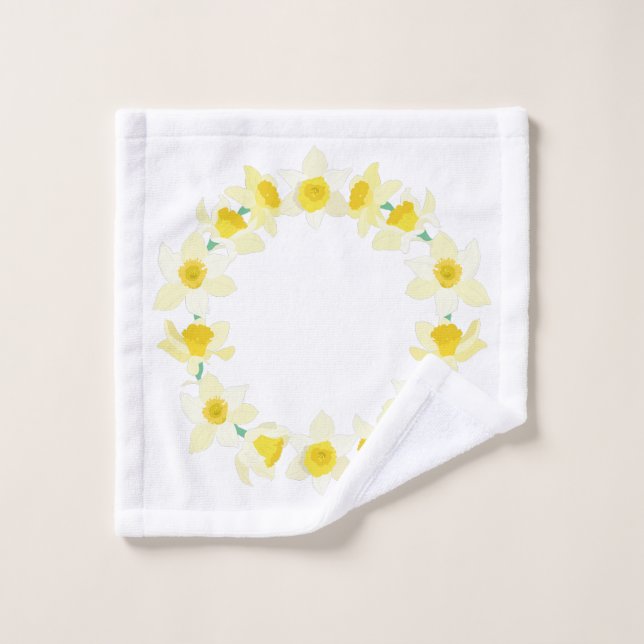 Toalha De Rosto Daffodils ensolarados. (Pano de lavar)