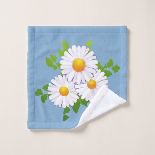 Toalha De Rosto Daisies Facecloth (Pano de lavar)