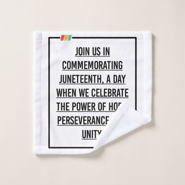 Toalha De Rosto Décima Sétima Citações, Liberdade da Afro-American (Pano de lavar)