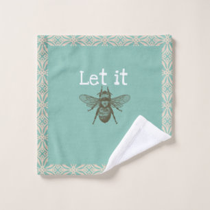 Toalha De Rosto Deixado o washcloth da "ABELHA"