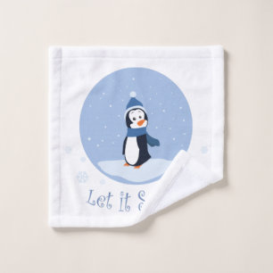 Toalha De Rosto Deixais lhe para nevar! (Pinguim)