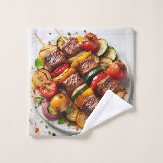 Toalha De Rosto Delícias Grelhadas (Pano de lavar)