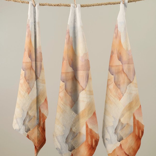 Toalha De Rosto Desert Canyon Watercolor (Criador carregado)