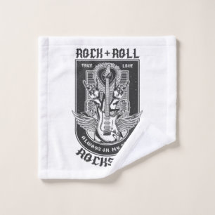 Toalha De Rosto Design de Guitar Rock