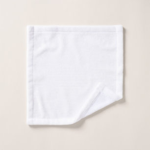 Toalha De Rosto Design simples branco personalizado Adicionar foto