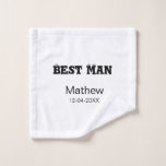Toalha De Rosto Despedida de solteiro do padrinho adicionar nome d<br><div class="desc">design</div>