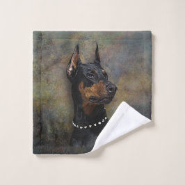 Toalha De Rosto Doberman