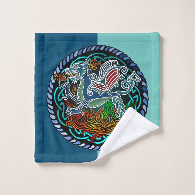 Toalha De Rosto Dragon celtique (Pano de lavar)