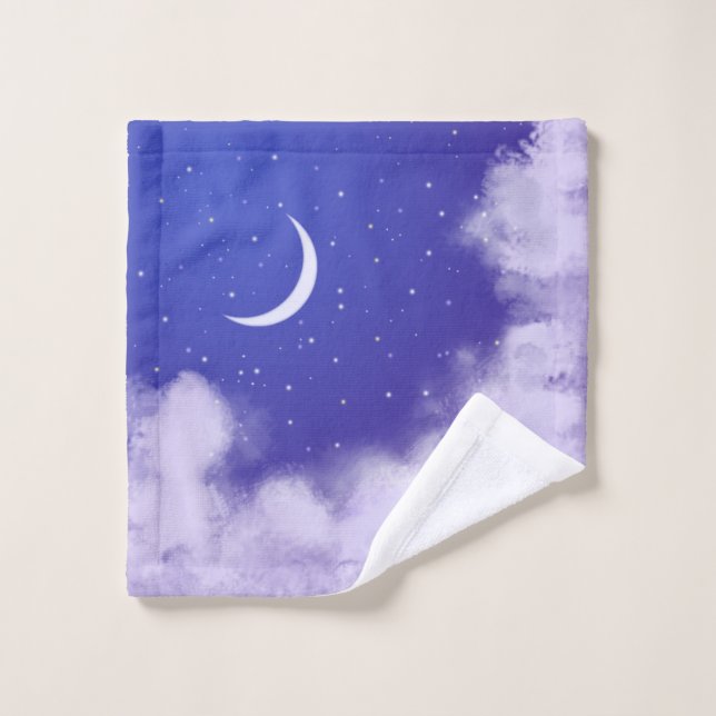 Toalha De Rosto DreamNight Sky com Crescent Moon Crossbody Bag (Pano de lavar)