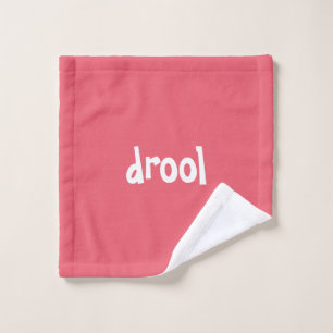 Toalha De Rosto "drool" Funny Quirky Cute Minimalist