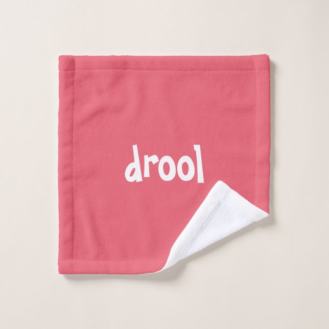 Toalha De Rosto "drool" Funny Quirky Cute Minimalist (Pano de lavar)