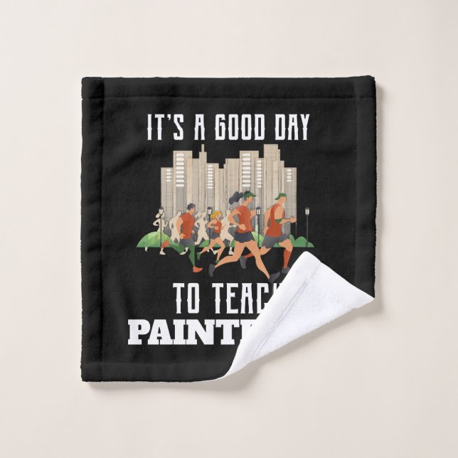 Toalha De Rosto É Um Bom Dia Ensinar Pintball (Pano de lavar)