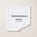 Toalha De Rosto Esquadrão do noivo padrinho festa de despedida adi<br><div class="desc">design</div>