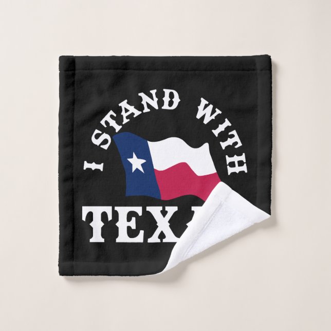 Toalha De Rosto Eu Apoio o Texas (Pano de lavar)