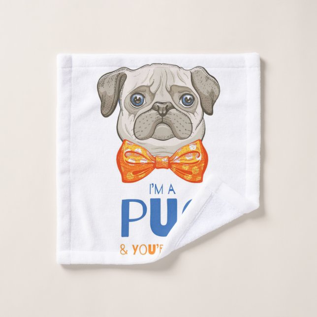 Toalha De Rosto Eu Sou Um Presente De Pug Engraçado, Um Presente D (Pano de lavar)