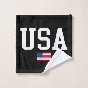 Toalha De Rosto EUA Bandeira Patriótica Americana Para Homens Meni