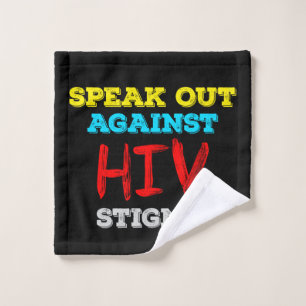 Toalha De Rosto Fale Contra o Estigma do HIV - Sensibilização para