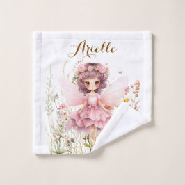Toalha De Rosto Fantasy Fairy Wildflower Pastel